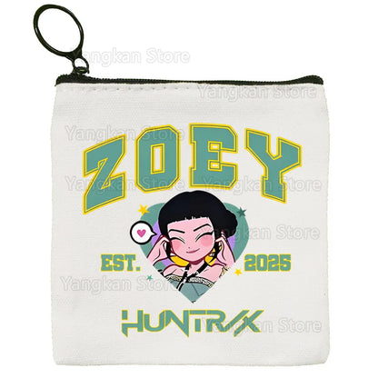 Kpop Demon Hunter K Pop Huntrix Kpop Cartoon Canvas Bag Design Canvas Simple and Fashionable Storage Bag