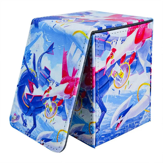 Pokemon Storage Box Ptcg Board Games Latias Rayquaza Deck Box Ws Card Carrying Organiser Case Trading for Dtcg Sleeves