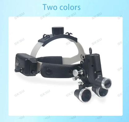 LED Dental LED Light Lamp Binocular Loupes Brightness Spot Adjustable Dental Lab 5W Headlamp for Surgical Headlight 2.5X 3.5X