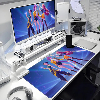 KPop Demon Hunters Animation Beautiful patterns TCG Card MTG Desk Mat Table Keyboard Big Mouse Pad Laptop Cushion NonslipDecor