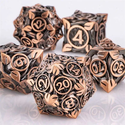 7pcs Dice Set DND Metal Dice Full Set Dice for Dungeons and Dragons Polyhedral Dice RPG Dice D&D Dice Gift