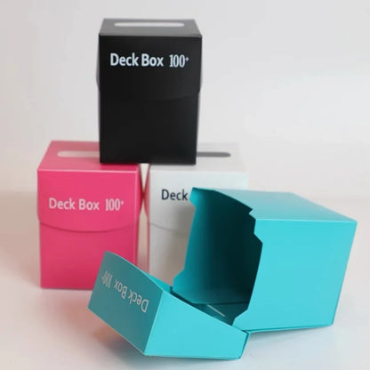 1 Box Game Trading Card Box, Solid Color Card Box, Card Holder Storage Box For Trading Cards, Sports And Games