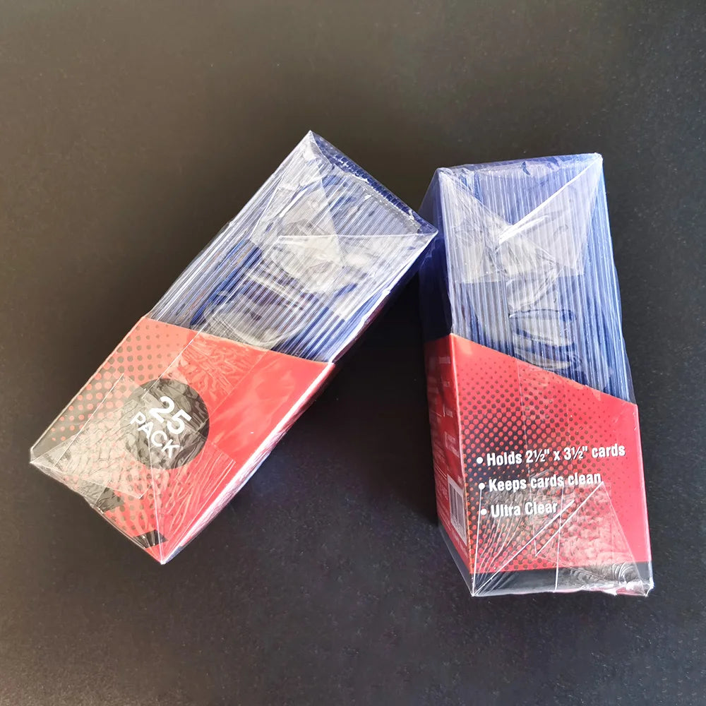 Ultra Pro 35/55/75/100/130/180PT Clear Regular Top Loaders Standard Size for All Trading Cards Baseball Card Protectors