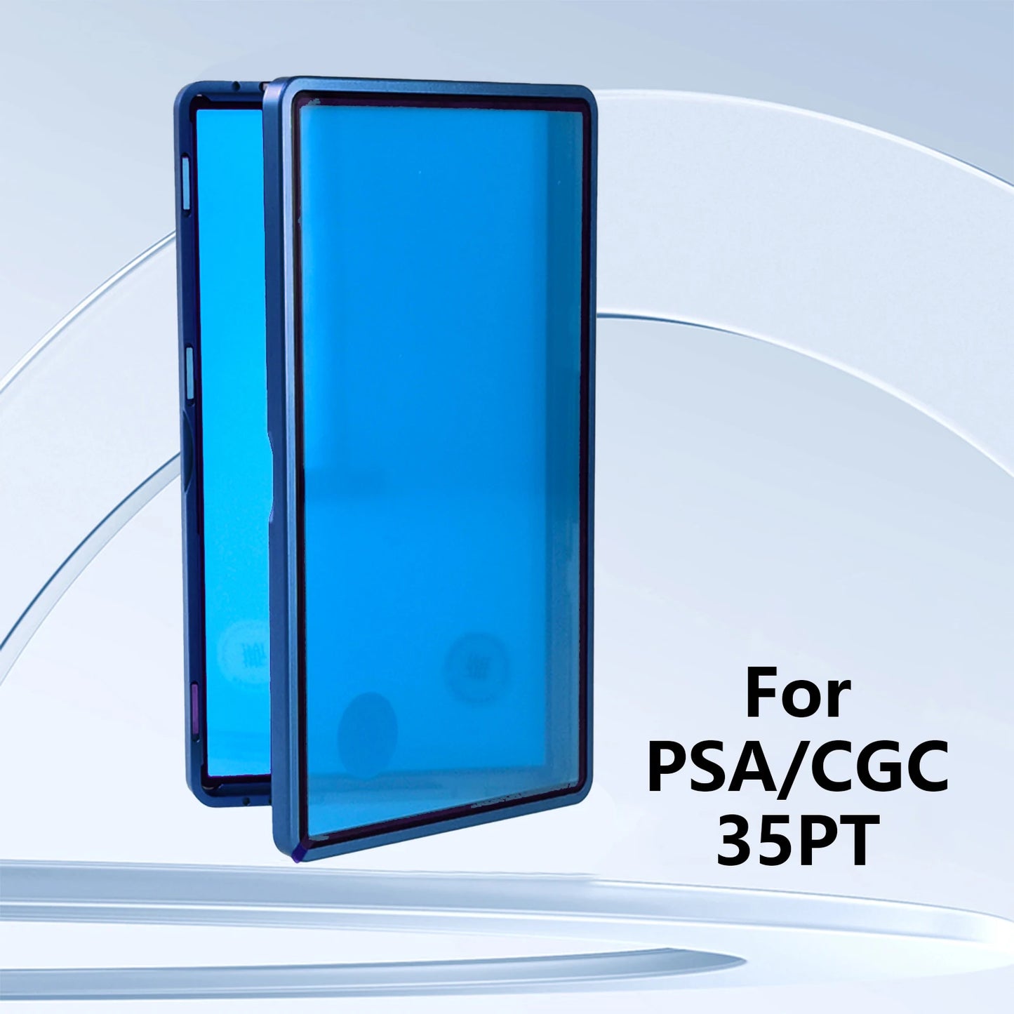 Aluminum Alloy Graded Cards Protector Case For PSA/CGC Slab, UV & Scratch Resistant Trading Card Magnetic Display Holder Box