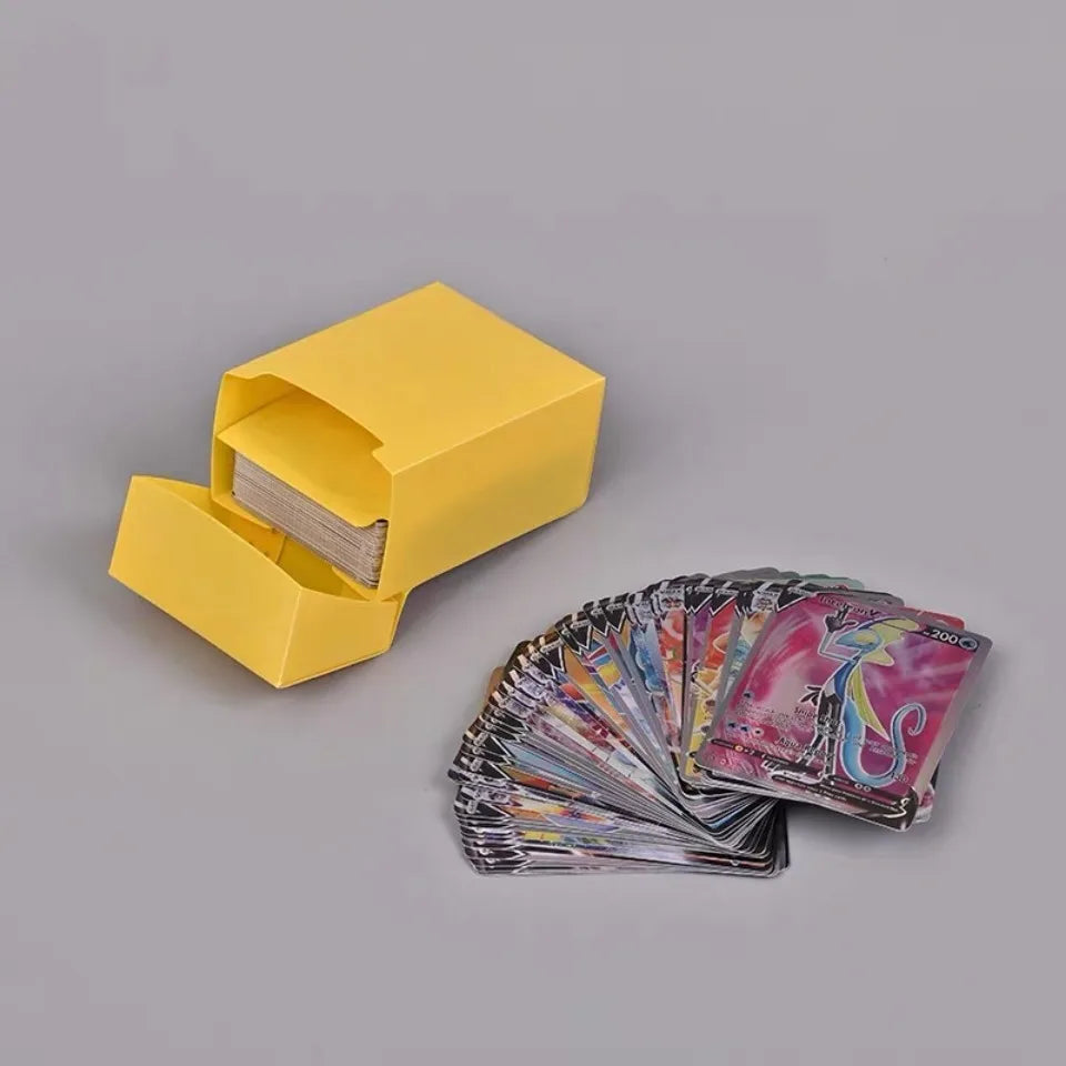 1 Box Game Trading Card Box, Solid Color Card Box, Card Holder Storage Box For Trading Cards, Sports And Games