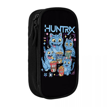 Kpop Demon Hunters Animated Kpop Films Pencil Case College Pencil Bag Students Zipper School Pencil Cases Pattern Stationery