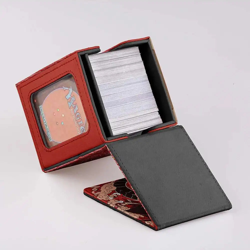 Deck Box TCG Card Storage Box Anime Card Game Dragon-Themed Card Holder With Cool Design Sky Dragon Design For Anime Cards Games