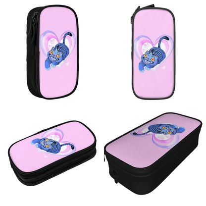 Kpop Demon Hunters Animated Kpop Films Pencil Case College Pencil Bag Students Zipper School Pencil Cases Pattern Stationery