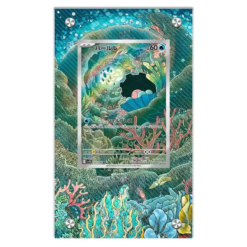 Anime Pokemon Ptcg Psyduck Bulbasaur Articuno Mewtwo Meowth Charmander Squirtle Kingdra Acrylic Protective Card Display Case