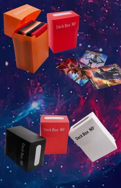 1 Box Game Trading Card Box, Solid Color Card Box, Card Holder Storage Box For Trading Cards, Sports And Games