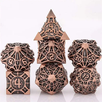 7pcs Dice Set DND Metal Dice Full Set Dice for Dungeons and Dragons Polyhedral Dice RPG Dice D&D Dice Gift