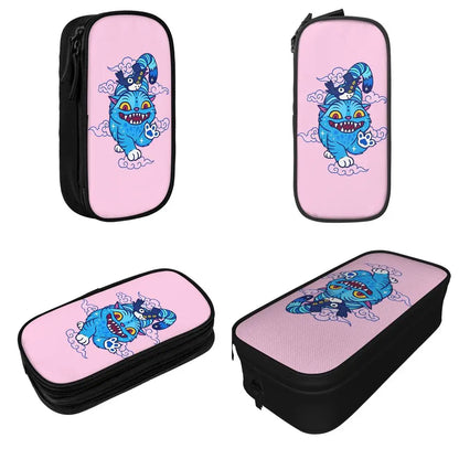 Kpop Demon Hunters Animated Kpop Films Pencil Case College Pencil Bag Students Zipper School Pencil Cases Pattern Stationery