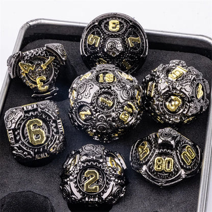 7pcs Dice Set DND Metal Dice Full Set Dice for Dungeons and Dragons Polyhedral Dice RPG Dice D&D Dice Gift