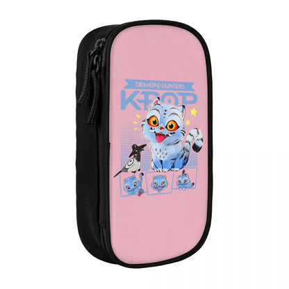 Kpop Demon Hunters Animated Kpop Films Pencil Case College Pencil Bag Students Zipper School Pencil Cases Pattern Stationery