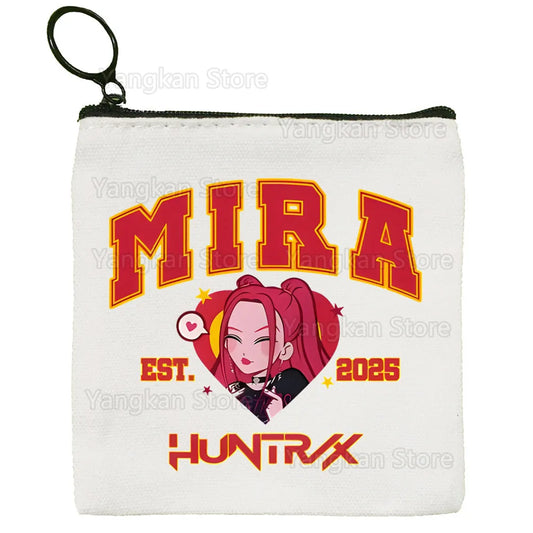 Kpop Demon Hunter K Pop Huntrix Kpop Cartoon Canvas Bag Design Canvas Simple and Fashionable Storage Bag