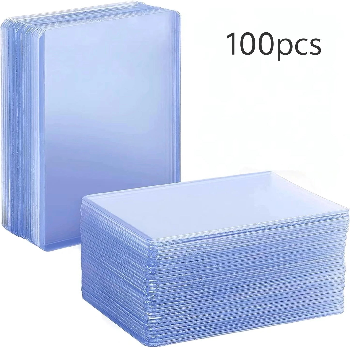 25-100pcs Card Sleeves Holder PVC Game Trading Card TopLoaders Hard Plastic Toy Top Loaders For Protectors Storage Gift