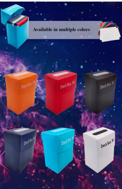 1 Box Game Trading Card Box, Solid Color Card Box, Card Holder Storage Box For Trading Cards, Sports And Games