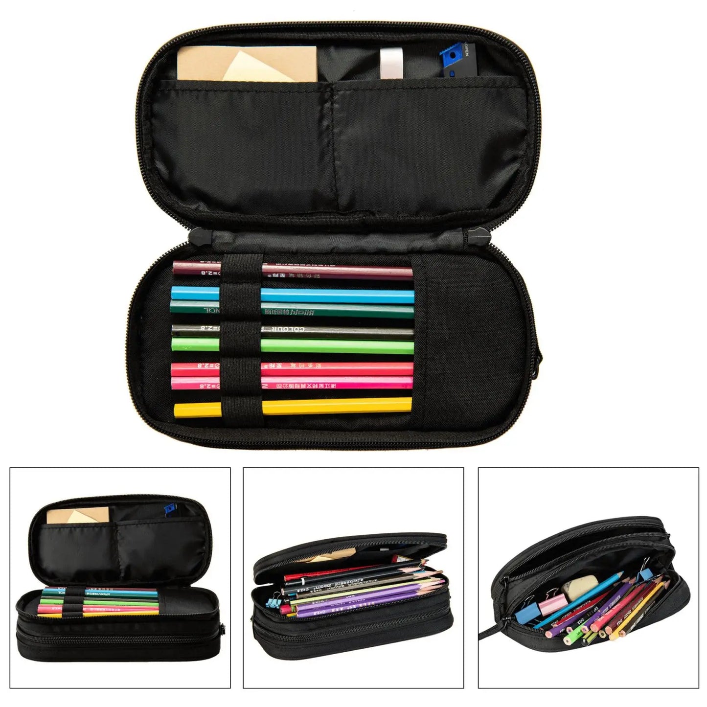 Kpop Demon Hunters Animated Kpop Films Pencil Case College Pencil Bag Students Zipper School Pencil Cases Pattern Stationery