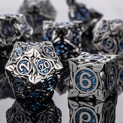 7pcs Dice Set DND Metal Dice Full Set Dice for Dungeons and Dragons Polyhedral Dice RPG Dice D&D Dice Gift