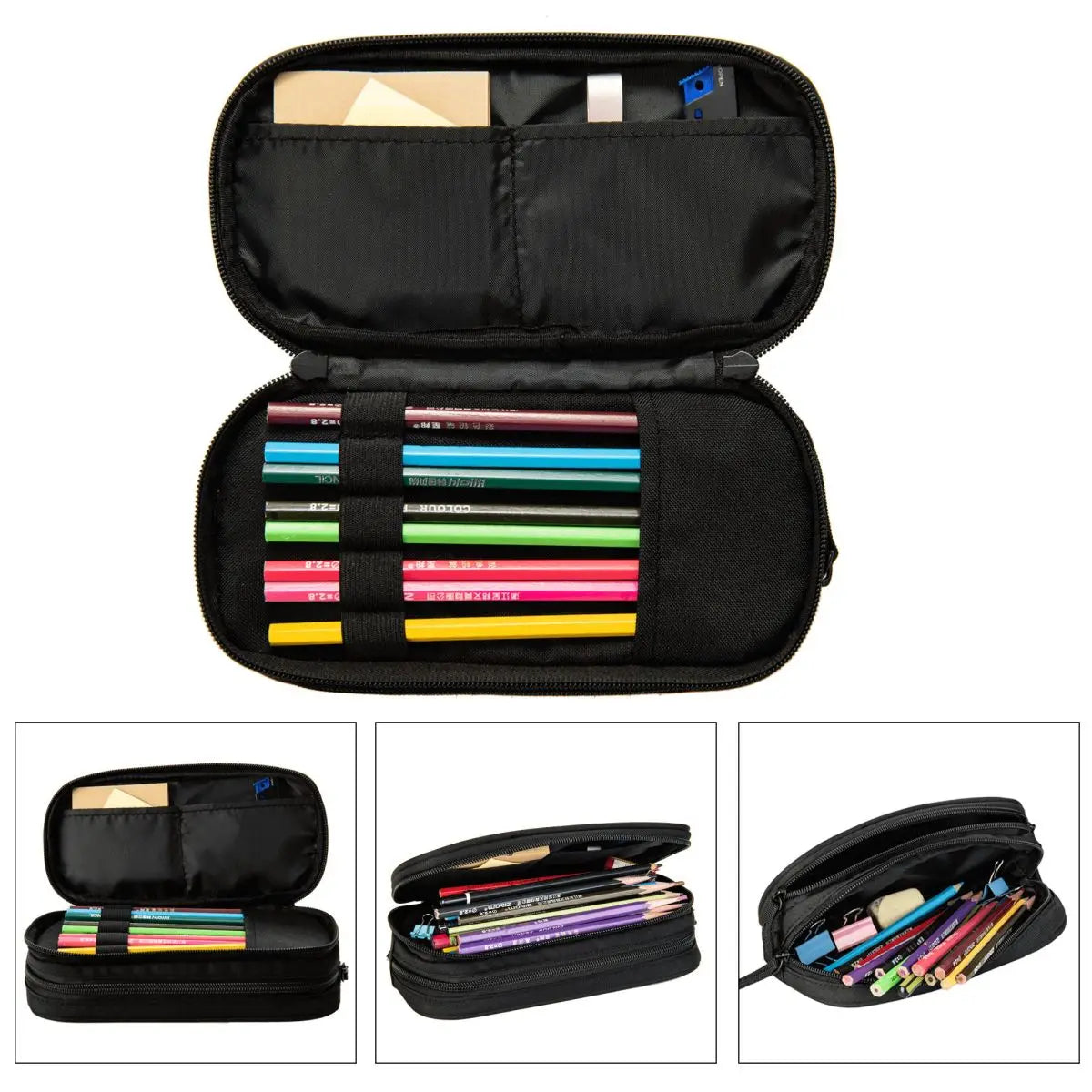 Kpop Demon Hunters Animated Kpop Films Pencil Case College Pencil Bag Students Zipper School Pencil Cases Pattern Stationery
