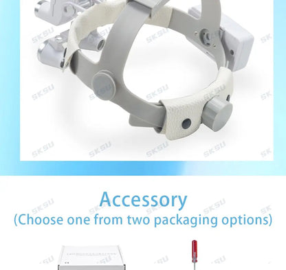 LED Dental LED Light Lamp Binocular Loupes Brightness Spot Adjustable Dental Lab 5W Headlamp for Surgical Headlight 2.5X 3.5X