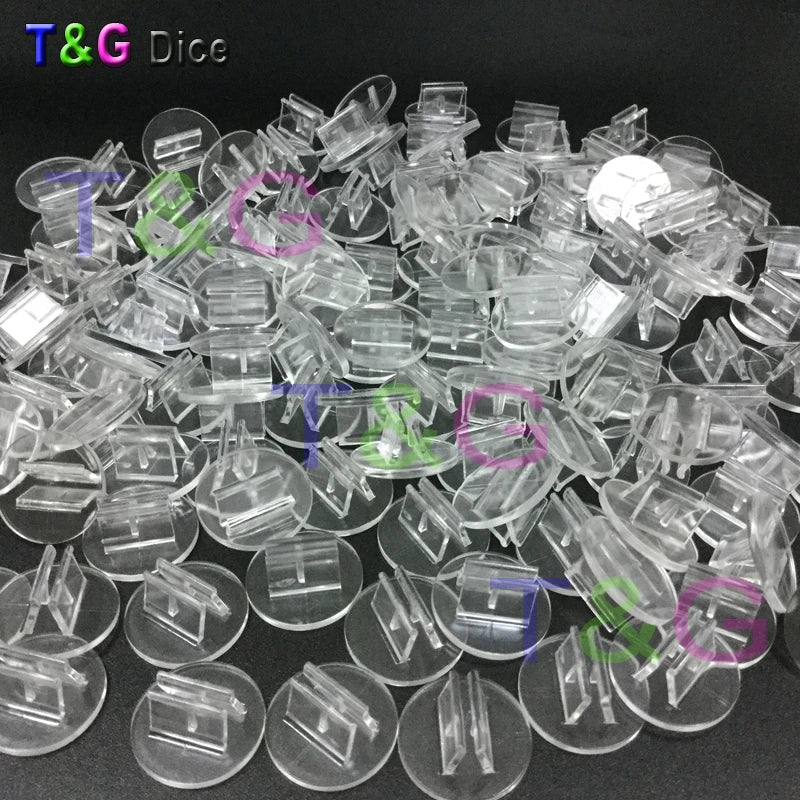Card Holder Card Binder Clips Transparent Card Holder Various Colours Available Fitting 2MM Cardboard For Board Game Accessories