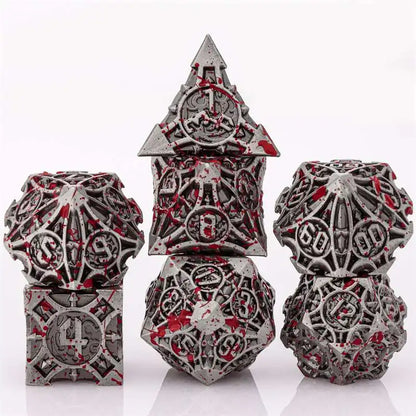 7pcs Dice Set DND Metal Dice Full Set Dice for Dungeons and Dragons Polyhedral Dice RPG Dice D&D Dice Gift