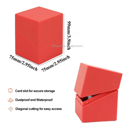 Card Storage Box for Trading Cards Holds 100+ with 1 Dividers Deck Box Secure and Durable  for YuGiOh MTG TCG and Baseball Cards