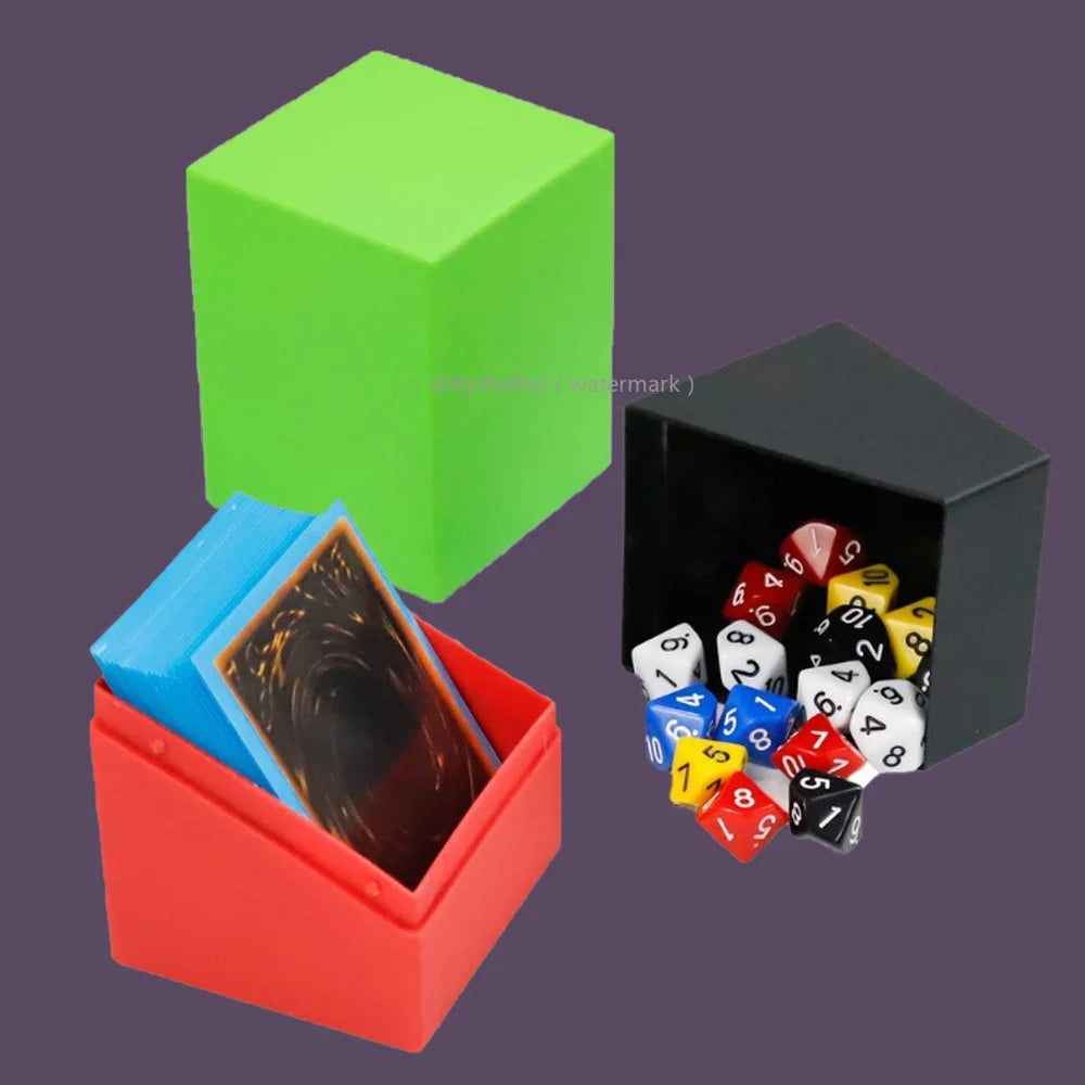 Card Storage Box for Trading Cards Holds 100+ with 1 Dividers Deck Box Secure and Durable  for YuGiOh MTG TCG and Baseball Cards