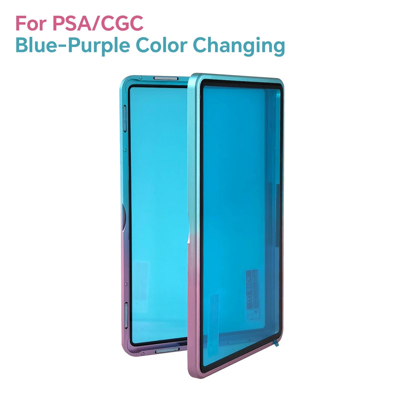 Aluminum Alloy Graded Cards Protector Case For PSA/CGC Slab, UV & Scratch Resistant Trading Card Magnetic Display Holder Box