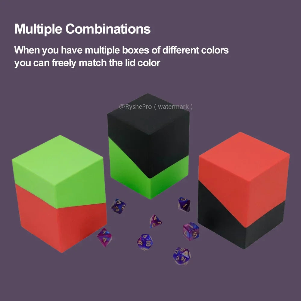 Card Storage Box for Trading Cards Holds 100+ with 1 Dividers Deck Box Secure and Durable  for YuGiOh MTG TCG and Baseball Cards