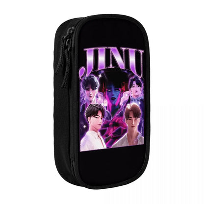 Kpop Demon Hunters Animated Kpop Films Pencil Case College Pencil Bag Students Zipper School Pencil Cases Pattern Stationery