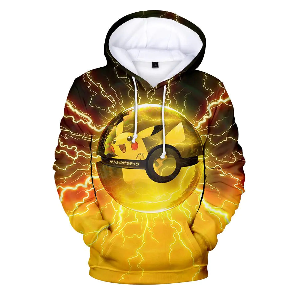 Trendy Pokemon Hoodie - 3D Unisex Hooded Sweatshirt