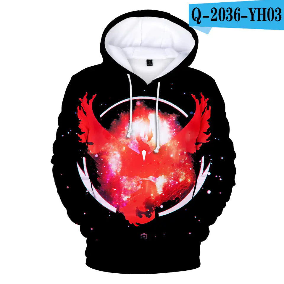 Trendy Pokemon Hoodie - 3D Unisex Hooded Sweatshirt